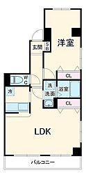 クラーシェ妙典 304 3階1LDKの間取り