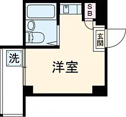 I SOLEA KUGAYAMA 3階ワンルームの間取り