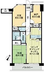 モアコート和光 2階2SLDKの間取り