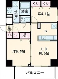 S-RESIDENCE板橋大山brim 8階2LDKの間取り