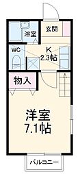間取図画像 1K