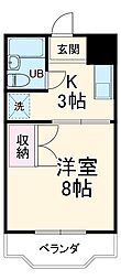 間取図画像 1K