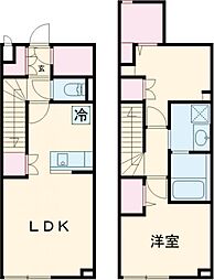 京王井の頭線 永福町駅 徒歩7分の賃貸マンション 地下1階1SLDKの間取り