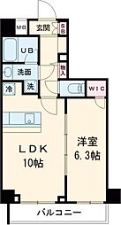 都営浅草線 西馬込駅 徒歩9分の賃貸マンション 4階1LDKの間取り