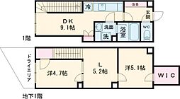 Coeur Blanc八幡山 地下1階3LDKの間取り
