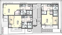 KEIAI RESIDENCE 中浦和 3階1Kの間取り