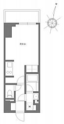 プライムメゾン千葉新町 5階1Kの間取り