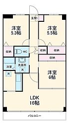 東葉高速鉄道 八千代緑が丘駅 徒歩3分の賃貸マンション 12階3LDKの間取り