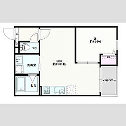 間取図画像 1LDK