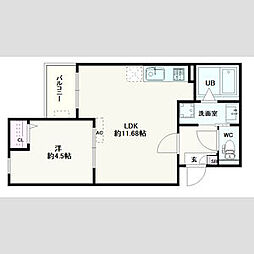 間取図画像 1LDK