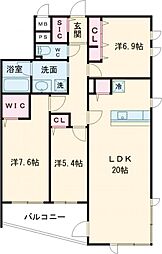 Stadt Nerima-kasugacho 2階2LDKの間取り