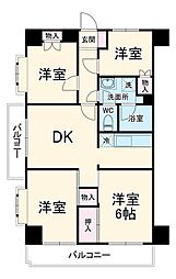 Forest Mansion 武蔵浦和 2階4DKの間取り