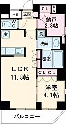 ラティエラ中野新井 1階1SLDKの間取り