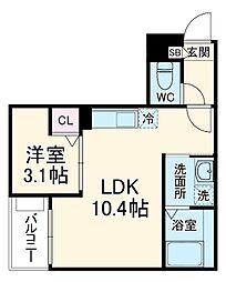 間取図画像 1LDK