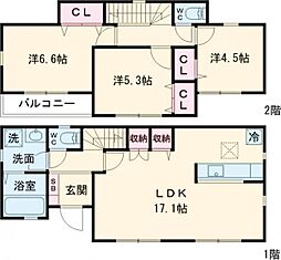 Kolet西八王子08 1階3LDKの間取り