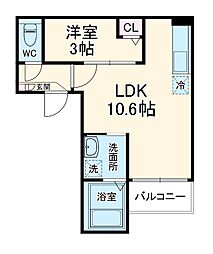 間取図画像 1LDK
