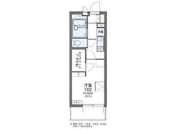 京急本線 南太田駅 徒歩6分の賃貸マンション 2階1Kの間取り