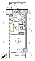 SHOKEN Residence八王子 6階1Kの間取り