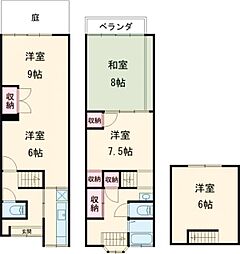 長谷川貸家（保谷団地8-84号） 1階5DKの間取り
