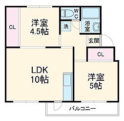 間取図画像 2LDK