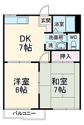 間取図画像 2DK
