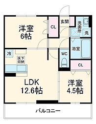 間取図画像 2LDK