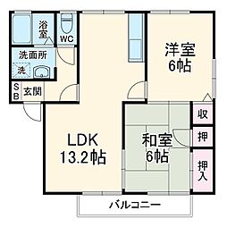 間取図画像 2LDK