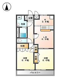 間取図画像 2LDK