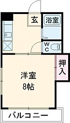 メゾン・よつくら 3階1DKの間取り