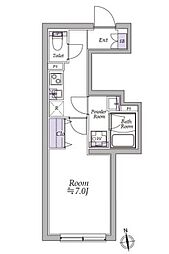 JR総武線 高円寺駅 徒歩9分の賃貸マンション 3階1Kの間取り