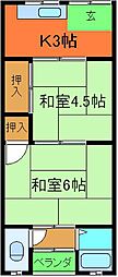 間取図画像 2K