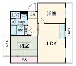 間取図画像 2LDK
