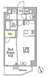 AIFLAT馬込 1階1LDKの間取り