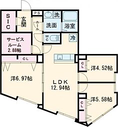 ＥＤＩＴ西池袋 3階3LDKの間取り
