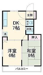 間取図画像 2DK