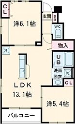 Sweet Dreams　I 1階2LDKの間取り