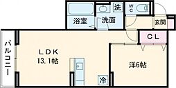 間取図画像 1LDK