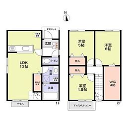 三鷹市井の頭3丁目貸家 1階3LDKの間取り