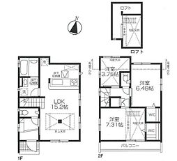 BLOOMING　MAISON日野市程久保2丁目 1階3LDKの間取り