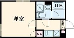 ＣＩＴＹ　ＷＡＬＫ下板橋 2階1Kの間取り