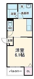 LECOCON知立 1階1Kの間取り