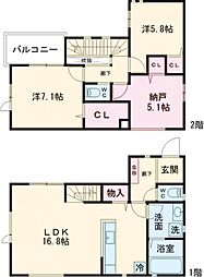Kolet片倉11 1階2SLDKの間取り