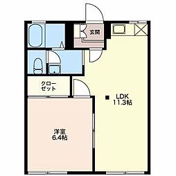 間取図画像 1LDK