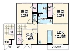 間取図画像 3LDK