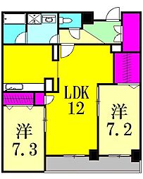 松戸宿楓雅24 2LDKの間取図画像