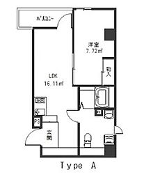 ＧＲＡＣＥ　ＨＩＬＬ　Ａｋｅｂｏｎｏ 5階1LDKの間取り