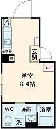 CASA PIAZZA練馬北町 3階ワンルームの間取り
