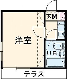 セドルハイム向原 1階1Kの間取り