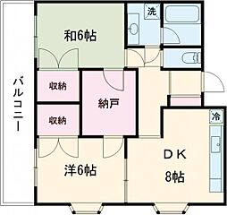 レ・ユニオン 101 1階2SDKの間取り