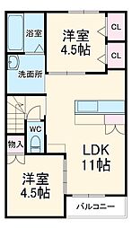 間取図画像 2LDK